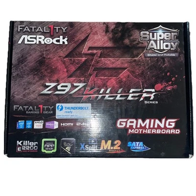 ASRock Fatal1ty Z97X Killer Series Gaming Motherboard open box never used - Image 1 of 3