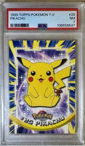 Pokémon 1999 TOPPS TV PIKACHU #25 PSA NM 7 - Picture 1 of 1