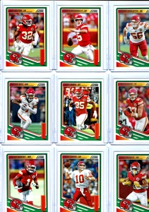 2025 Score Football Kansas City Chiefs Team Set 14 Base Cards + 1 Bonus Card + - Picture 1 of 2