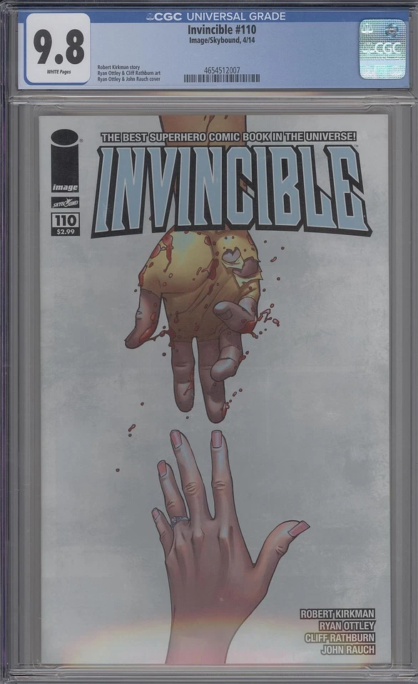 INVINCIBLE #110 CGC 9.8 KIRKMAN & OTTLEY IMAGE 2014 - Image 1 of 1