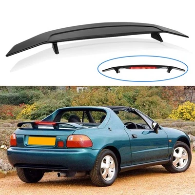 For Honda Civic CR X Del Sol VTEC 52" GT Rear Wing Spoiler W/ Brake Light Matte - Image 1 of 4
