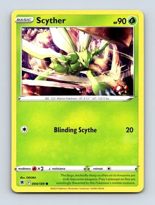 Scyther (004) SWSH10: Astral Radiance 004/189 Near Mint/Light Play - Image 1 of 2