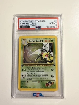 Koga's Beedrill 1st Edition Holo Gym Challenge 9/132 Pokemon 2000 PSA 9 - Image 1 of 2