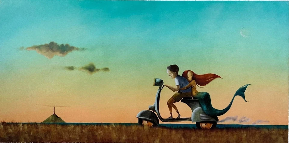 Santini Diego - 70x40 Te lo avevo promesso! - Fine art giclèe ritoccata - Imagen 1 de 1