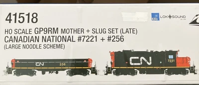 HO Rapido GP9RM Mother+Slug Set (Late) CN 7221 + 256 Lok Sound 5/DCC - Image 1 of 4