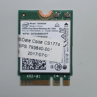 Intel Wireless-AC 7265 802.11ac, Dual Band,  Wi-Fi + Bluetooth 4.0 - (7265NGW) - Bild 1 von 2