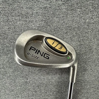 Vintage Ping i3 O-Size Sand Wedge Golf Club Green Dot Steel Shaft Forgiving - Image 1 of 4