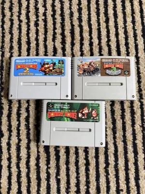 Donkey Kong Country 1-3 Japan Super Famicom Japanisch Nintendo  - Bild 1 von 2