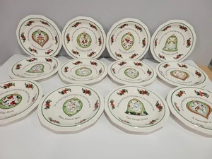 Pfaltzgraff Christmas Heritage Twelve Days of Christmas Mittagessen Teller Set - Bild 1 von 8