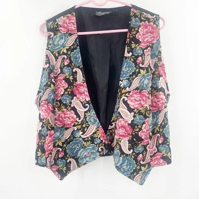 PRIVATE COLLECTION BY HOUSE OF LLOYD Vest Size 16 Vintage Cottagecore Whimsygoth - Image 1 of 4
