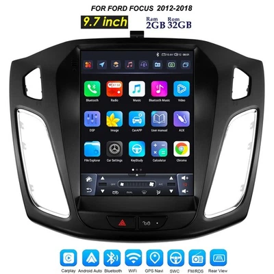 Für Ford Focus 2012-2018  Carplay Autoradio Android 14 GPS Navi WIFI 9.7"2G+32GB - Bild 1 von 4