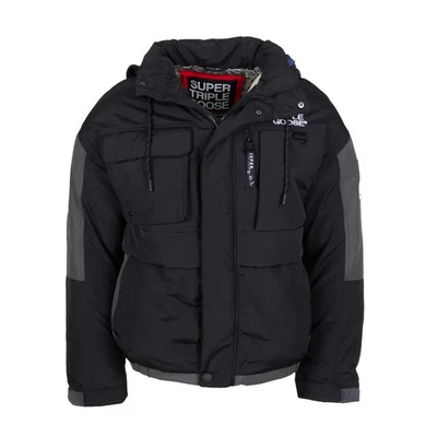 Chaqueta parka Super Triple Goose para hombre negra/carbón talla XL Foto 1 de 4