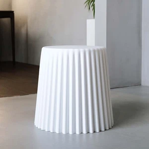 Artiss 2x Bar Stools Cupcake Plastic Foot Stool White - Picture 1 of 8