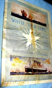 Titanic 1st Class Mini Book White Star Line Ship Ocean Cruise London New York UK - Picture 1 of 8
