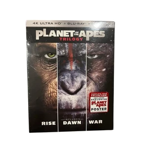 Planet of the Apes Trilogy [New 4K UHD Blu-ray] Oversize Item Spilt, Blu-Ray - Imagen 1 de 2