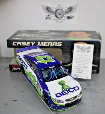 Casey Mears Geico 2016 1/24 acción NASCAR diecast autografiado Foto 1 de 2