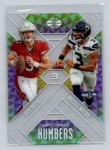 2018 Panini Illusions #4 Josh Rosen / Russell Wilson Matching Numbers - Picture 1 of 2