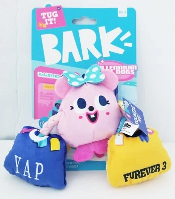 Tug IT! BARK Millennium Mall Dogs Plush Dog Toy XS-S, 0-20 Lbs - Image 1 of 4