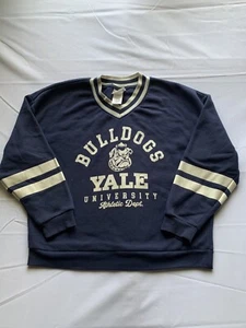 Camisa Yale U Bulldogs Mujer Azul Manga Larga Talla M - Imagen 1 de 8