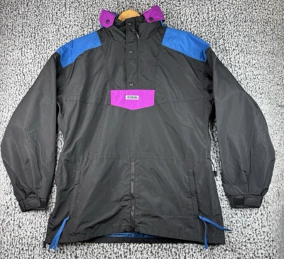 Men’s Vintage 90s Columbia Sportswear Pullover Ski Jacket Color Block Large - Image 1 of 4