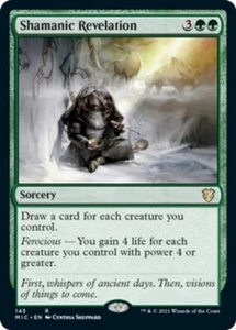 x1 Shamanic Revelation R MTG Commander Innistrad: Midnight Hunt M/NM, English - Picture 1 of 1