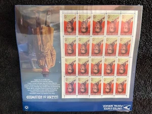 Legends of Hollywood Humphrey bogart 20 stamps on pane unopened - Picture 1 of 4