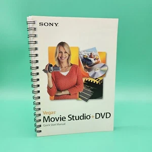 Sony Vegas Movie Studio + DVD Quick Start Manual Spiral Bound VG+ 2006 Edition - Picture 1 of 4