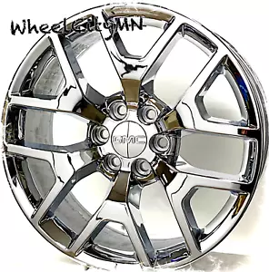 20" chrome OE 5656 replica CK156 wheels fits 2024 GMC Sierra Yukon Denali 6x5.5 - Picture 1 of 3