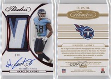2022 Panini Flawless Patch Auto Ruby /8 Harold Landry #PA-HL Patch Auto