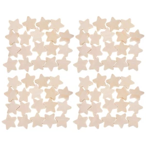 100 Pezzi Perline in Legno Materiale Stella Perline per Creazione Gioielli Madre - Foto 1 di 12