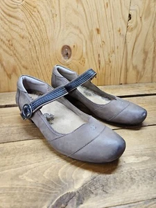 Taos Women's Size 8 Virtue Brown Leather Mary Jane Pump 2" Heel EUC - Picture 1 of 8