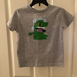 Mi Cielo Story + Nickelodeon Rugrats Felt Reptar T-Shirt Top Boys Size 5-6 NWT - Picture 1 of 5