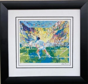 LeRoy Neiman "Stadium Tennis '81" Custom FRAMED Art Print NEW! - Picture 1 of 3