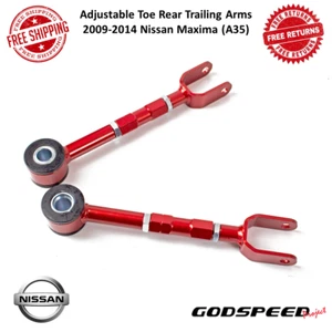 Godspeed Adjustable Toe Rear Trailing Arms Fits 2009-2014 Nissan Maxima (A35) - Picture 1 of 9