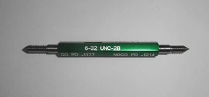 GREENFIELD 6-32 Thread Plug UNC-2B NOGO PD .1214, GOPD .1177 - Picture 1 of 3