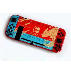 Custom Back Shell Case for Nintendo Switch Console Joycons Monster Hunter RISE - Picture 1 of 1
