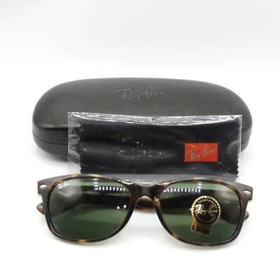 Ray Ban 2132 902 Tortoise Wayfarer Green Lens Sunglasses 55 mm - Image 1 of 4