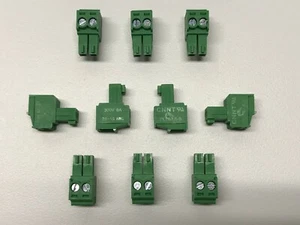 Phoenix Contact Audio Connector 2 pin 3.5mm Screw Terminal Block Set of 10 - Picture 1 of 4