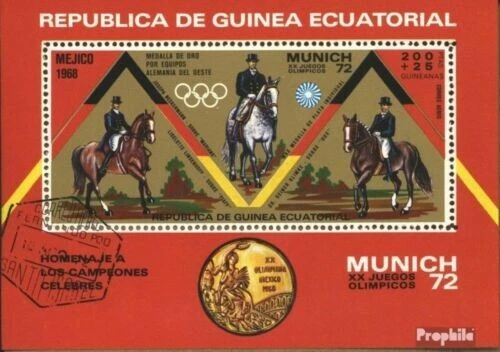 Republica De Guinea Ecuatorial Munich 1972 Mini Sheet Excellent Condition - Image 1 of 1