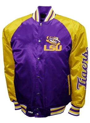 LSU Tigers Full Snap Game Satin Jacket - Image 1 of 2