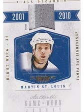 2010-11 Panini Dominion Martin St Louis All Decade Materials Patch #18/25