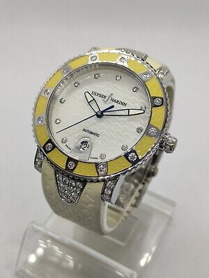 ULYSSE NARDIN 40mm Lady Diver Factory Set Diamonds Automatic Watch (8103-101)
