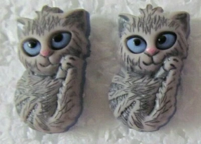 Aretes niños gatito gato sin níquel 5 estilos U-Pick edades 5+ Foto 1 de 4