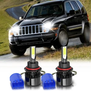 LED Headlight Kit 9007 HB5 6000K White Hi/Low Beam for JEEP Liberty 2002-2007 - Picture 1 of 10
