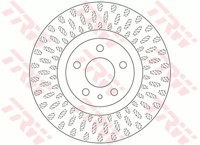 Jeu de 2 disques de frein TRW DF6522 FIAT 500L (351_, 352_) - Photo 1/4