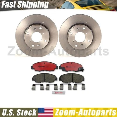 Kit de rotores de freno delanteros y pastillas de freno Brembo OE para Honda Accord 2000 2001 2002 Foto 1 de 4