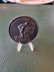 Medaglia In Epoca Di Ferro 1916 Oro Ho dato in Difesa Ferro Ho preso in onore - Foto 1 di 2