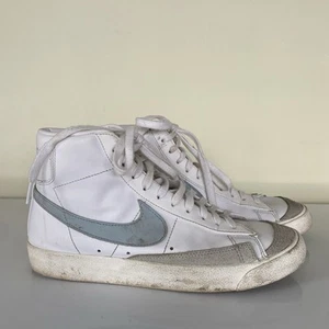 Nike Mujer Blazer Mediados 77 Parte Superior Alta Tenis Zapatos Atléticos Blanco Azul Talla 9.5 - Imagen 1 de 10