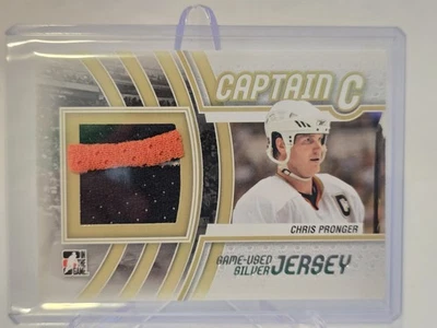 2011-12 In The Game Captain-C #M-08 Chris Pronger Jerseys-Patch-Silver Blues - Image 1 of 2