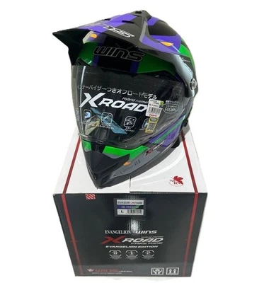 X-ROAD Free Ride Evangelion Unit-01 Edition 01. Casco Púrpura Gana Japón Nuevo L Foto 1 de 4
